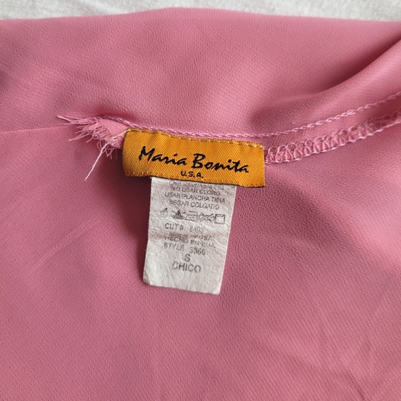 Pink Satin Gown with Chiffon Lining - Picture 6 of 12